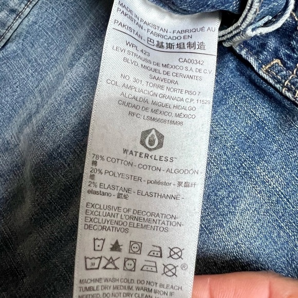 NWT Levi's Plus 26 Short Gold Label Women's Curvy Totally Shaping Straight Jeans - Picture 9 of 10